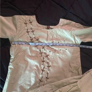 Embroidered kameez shrara set